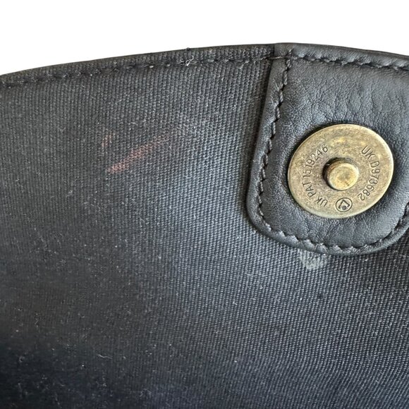 Vintage Fossil Black Pebbled Leather Envelope Bag Crossbody Handbag Purse - Picture 16 of 16